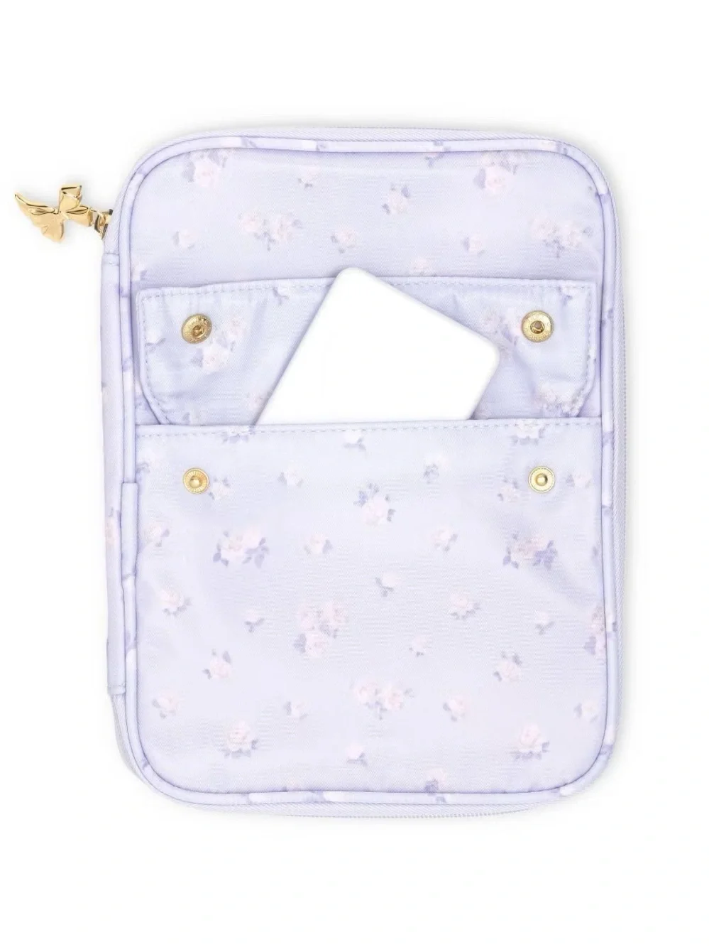 LoveShackFancy x Target Everblooming Rosettes Tech Organizer Whisper Blue